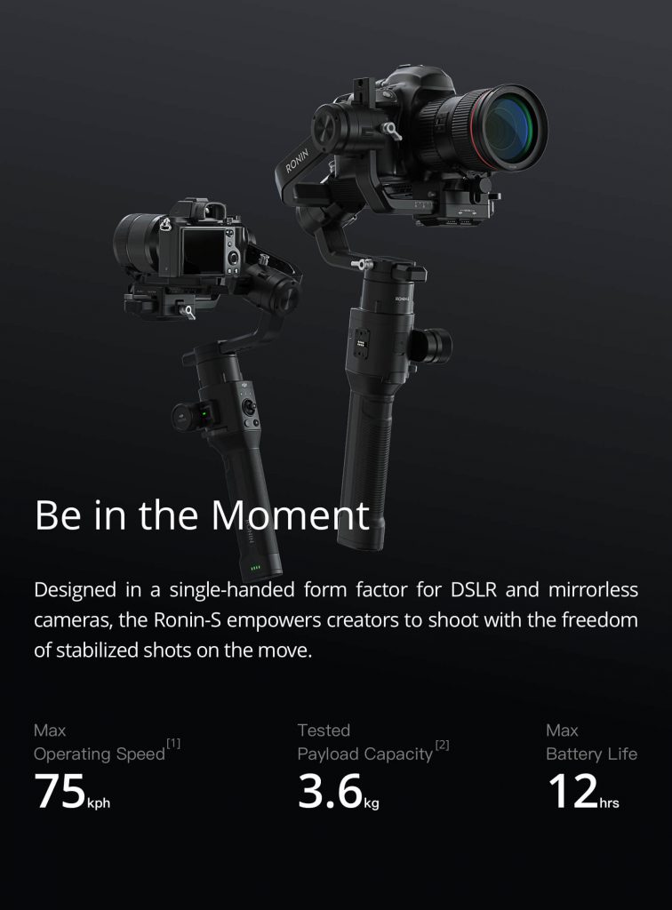 dji ronin s สเป็ก